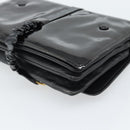 CELINE Shoulder Bag Patent leather Black Auth bs11429-17