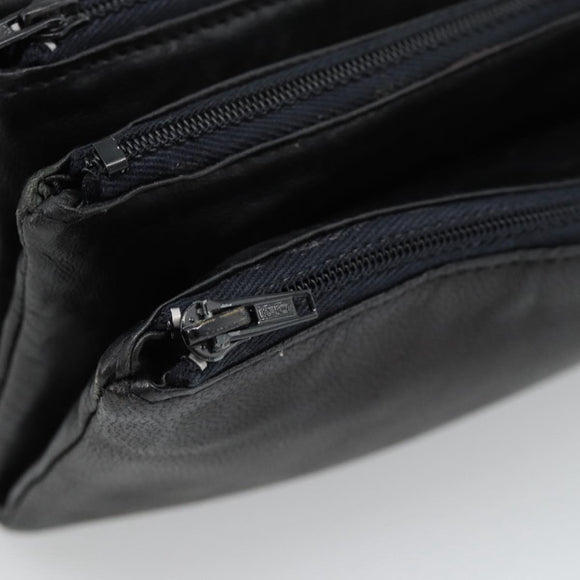 CELINE Shoulder Bag Patent leather Black Auth bs11429