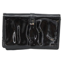 CELINE Shoulder Bag Patent leather Black Auth bs11429-13