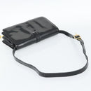 CELINE Shoulder Bag Patent leather Black Auth bs11429-7