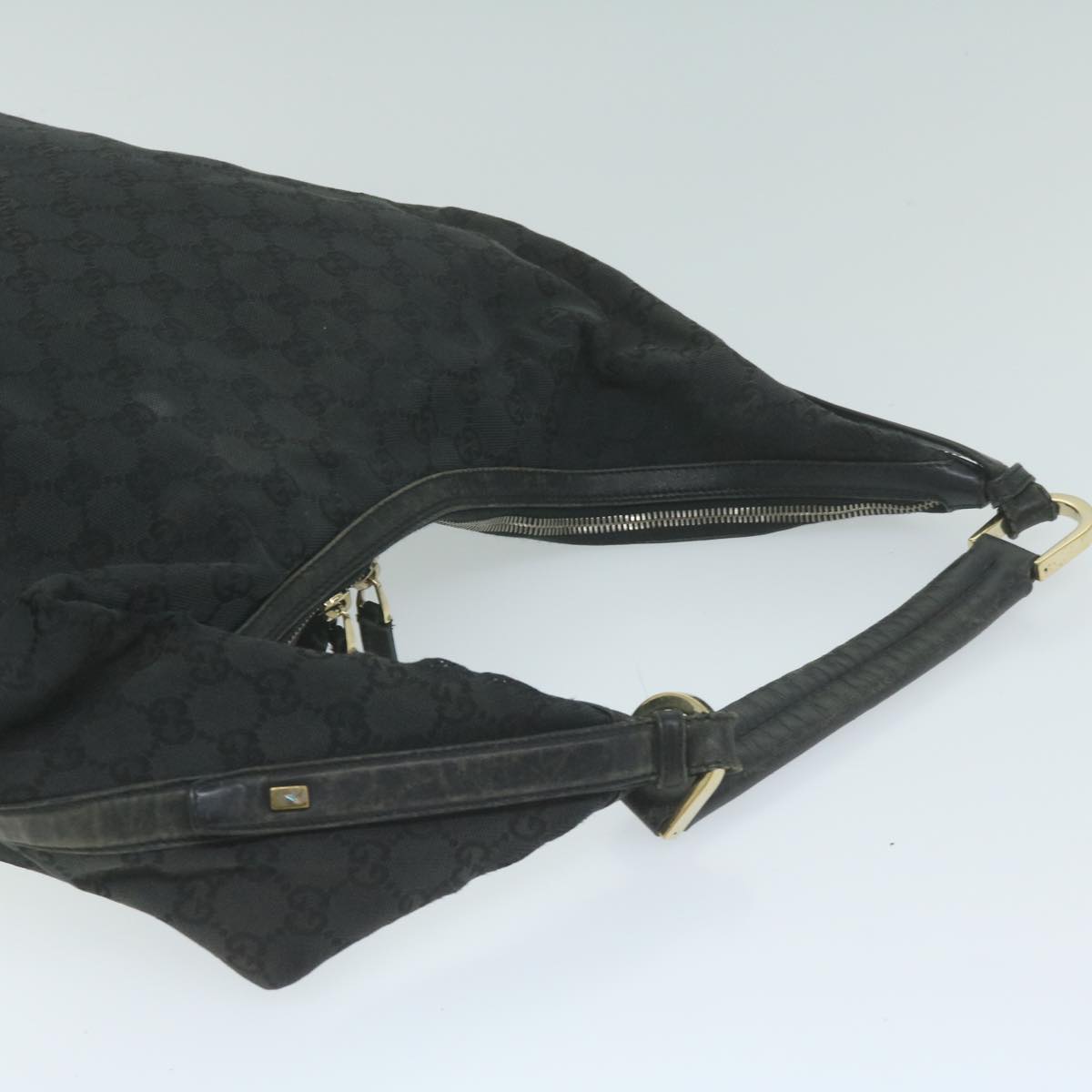 GUCCI GG Canvas Clutch Shoulder Bag 4Set Black Beige Auth bs11514