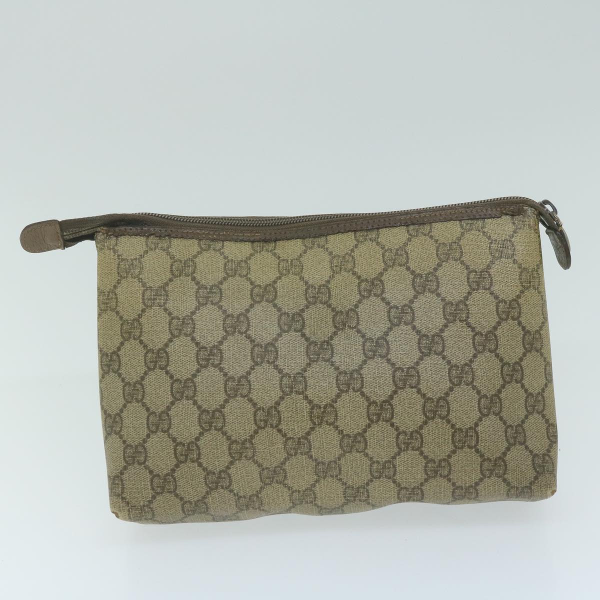 GUCCI GG Canvas Clutch Shoulder Bag 4Set Black Beige Auth bs11514