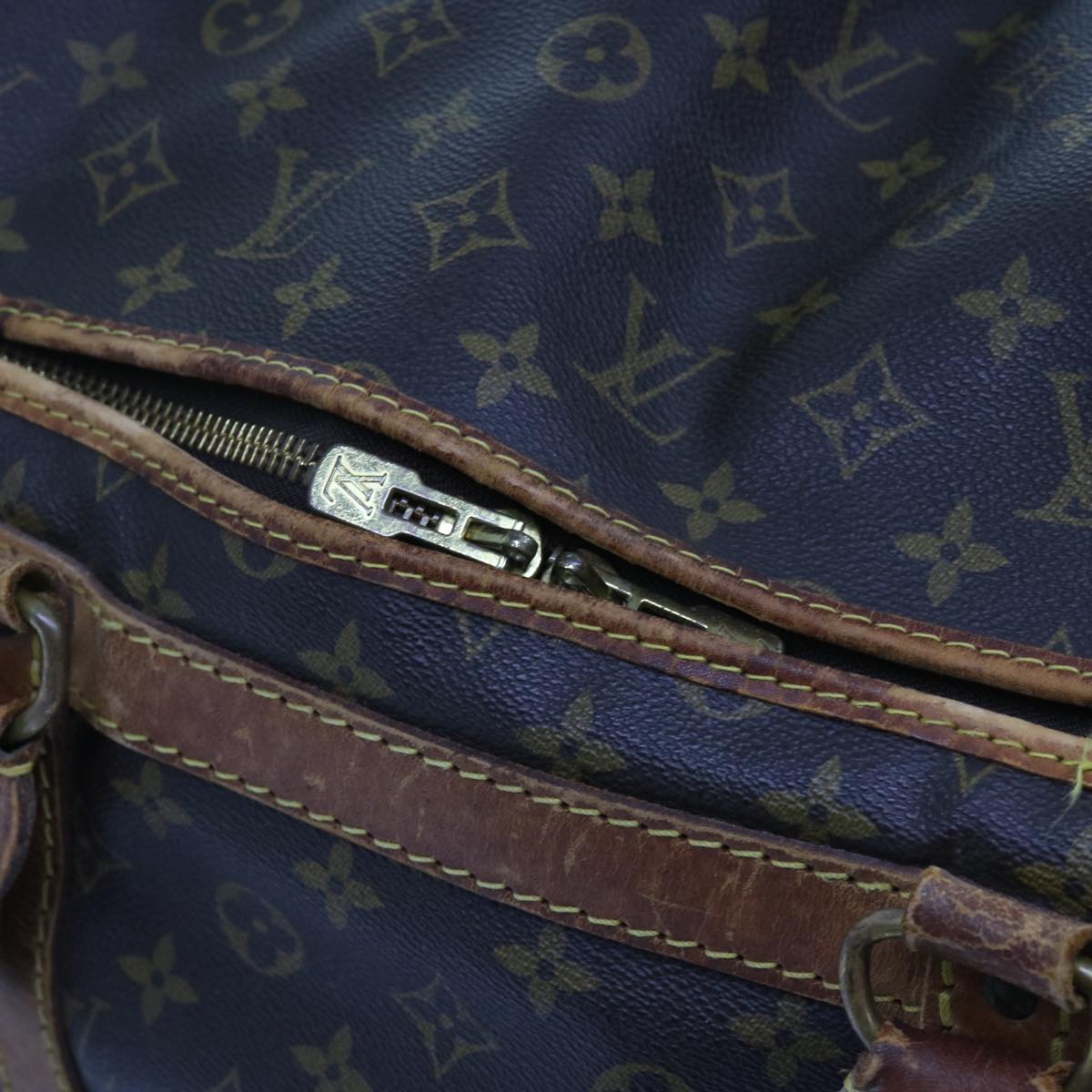 LOUIS VUITTON Monogram Sac Shan 55 Pet Carry M42020 LV Auth bs11574