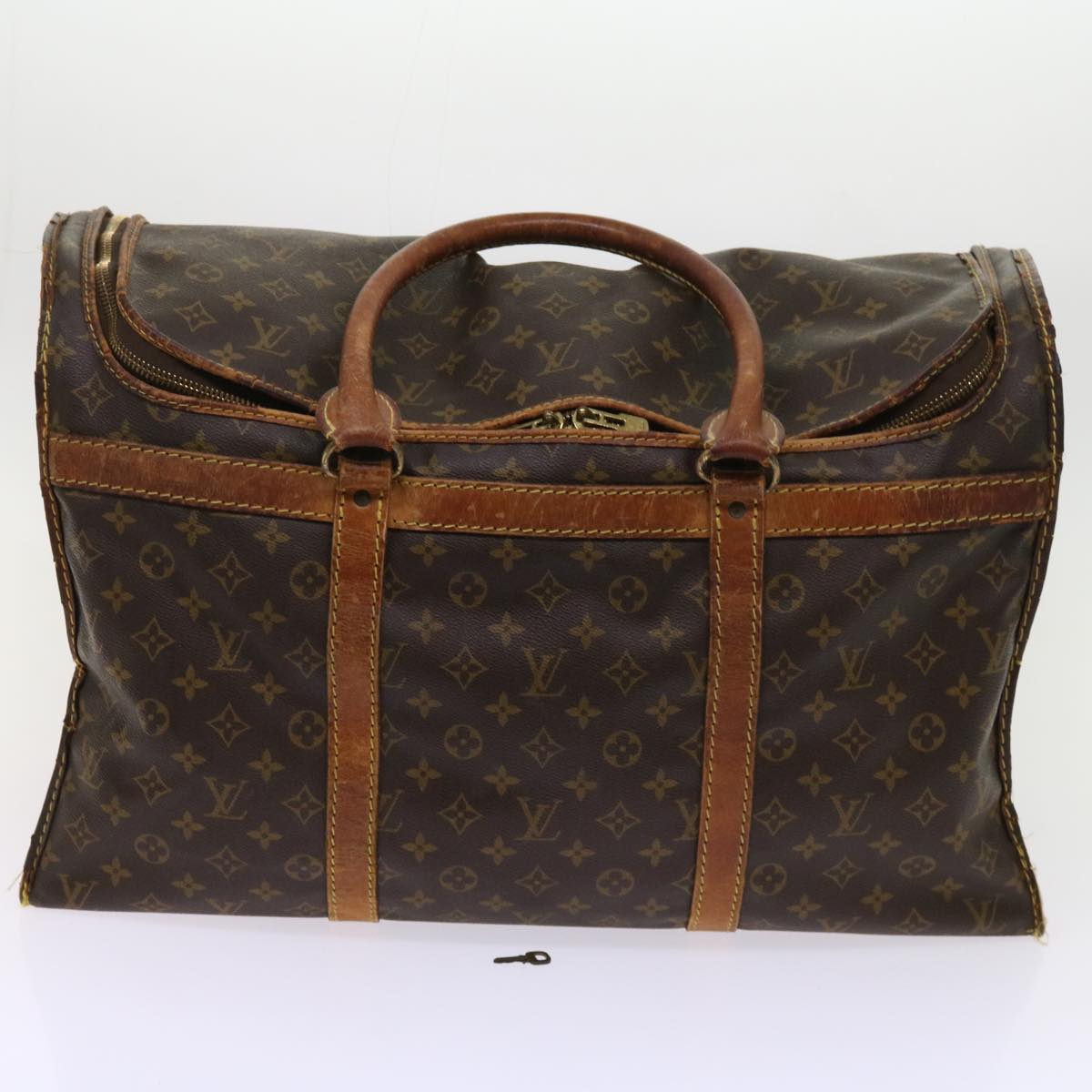 LOUIS VUITTON Monogram Sac Shan 55 Pet Carry M42020 LV Auth bs11574