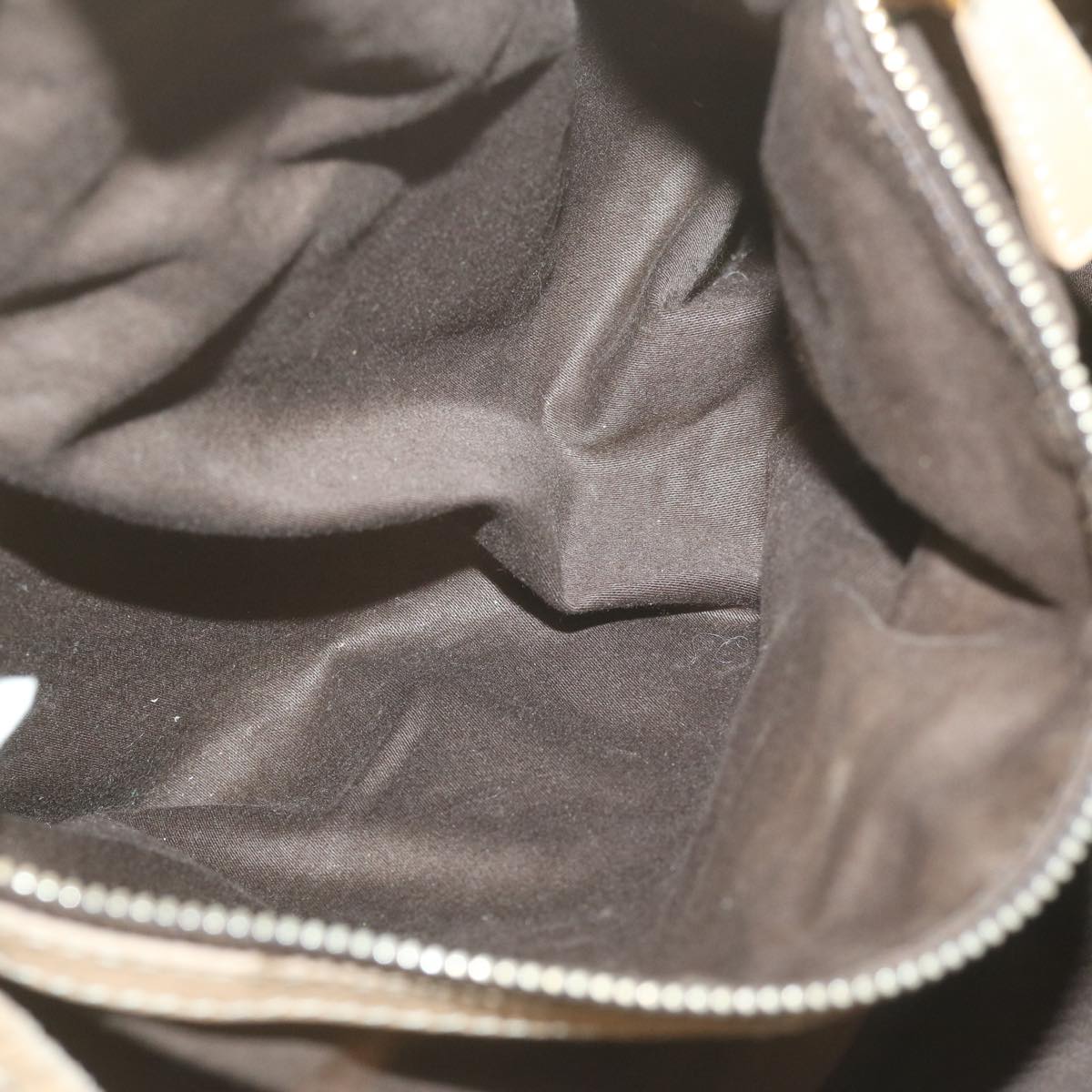 Miu Miu Shoulder Bag Leather Beige Auth bs11605