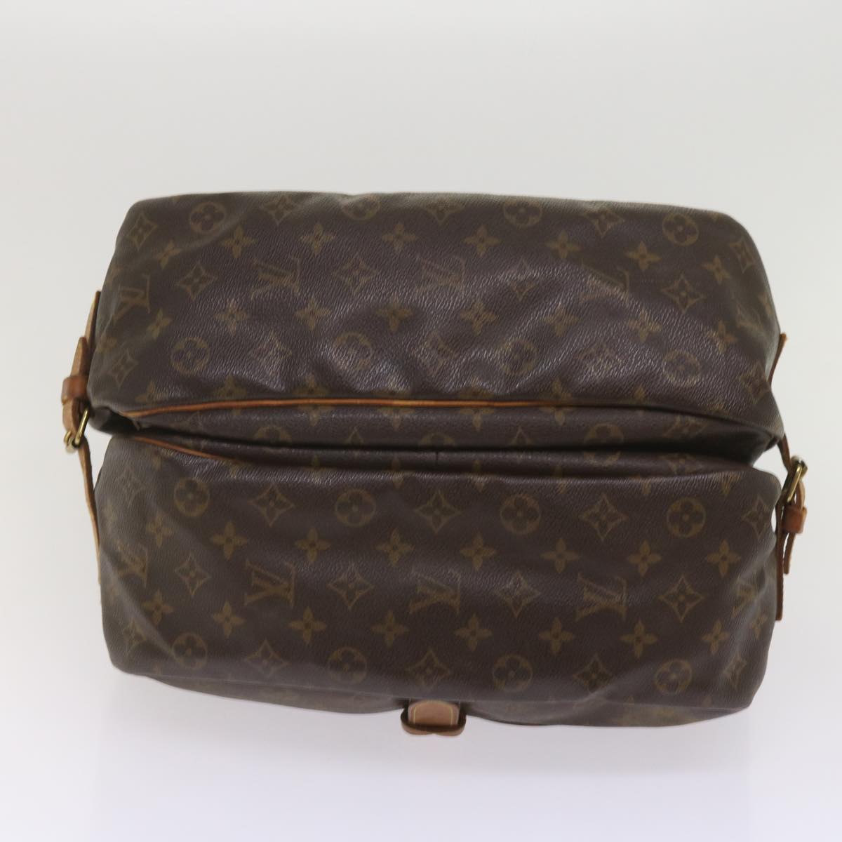 LOUIS VUITTON Monogram Saumur 35 Shoulder Bag M42254 LV Auth bs11608