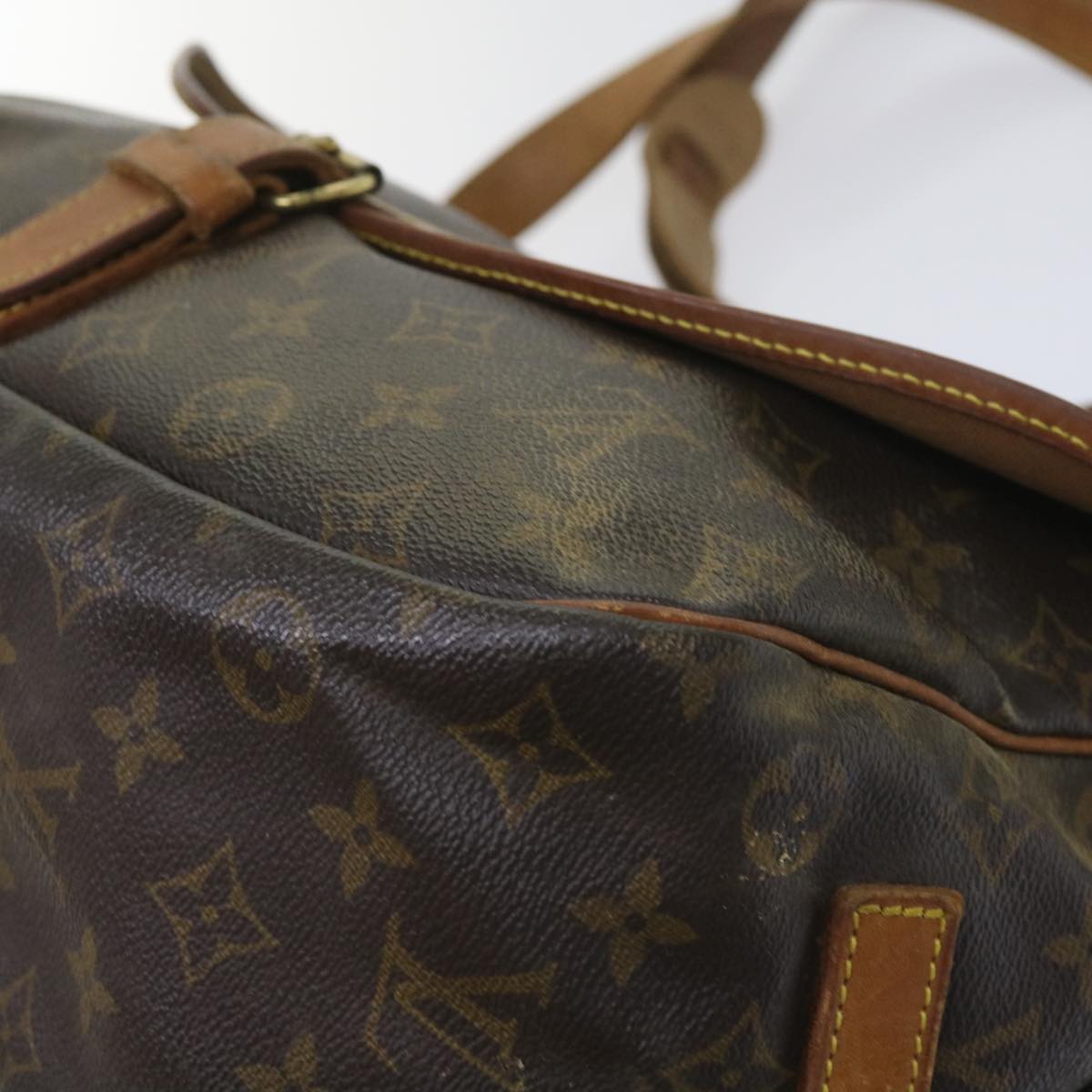 LOUIS VUITTON Monogram Saumur 35 Shoulder Bag M42254 LV Auth bs11608