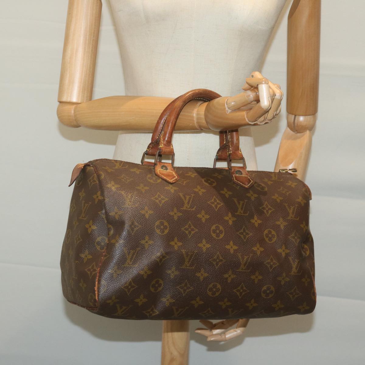 LOUIS VUITTON Monogram Speedy 30 Hand Bag M41526 LV Auth bs11612