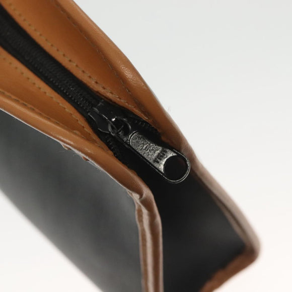 Christian Dior Clutch Bag PVC Canvas Black Auth bs11617