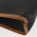 Christian Dior Clutch Bag PVC Canvas Black Auth bs11617-7