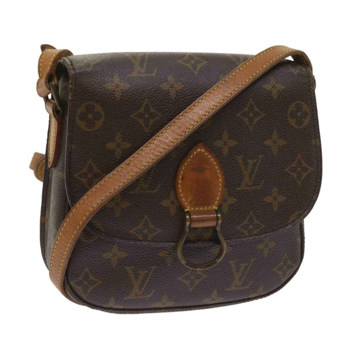 LOUIS VUITTON Monogram Saint Cloud MM Shoulder Bag M51243 LV Auth bs11620