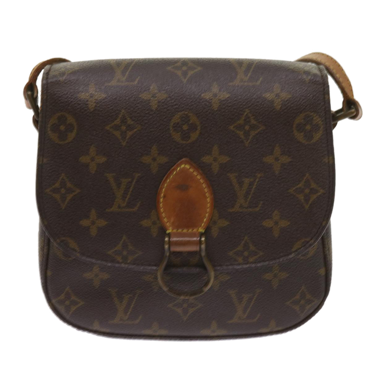 LOUIS VUITTON Monogram Saint Cloud MM Shoulder Bag M51243 LV Auth bs11620