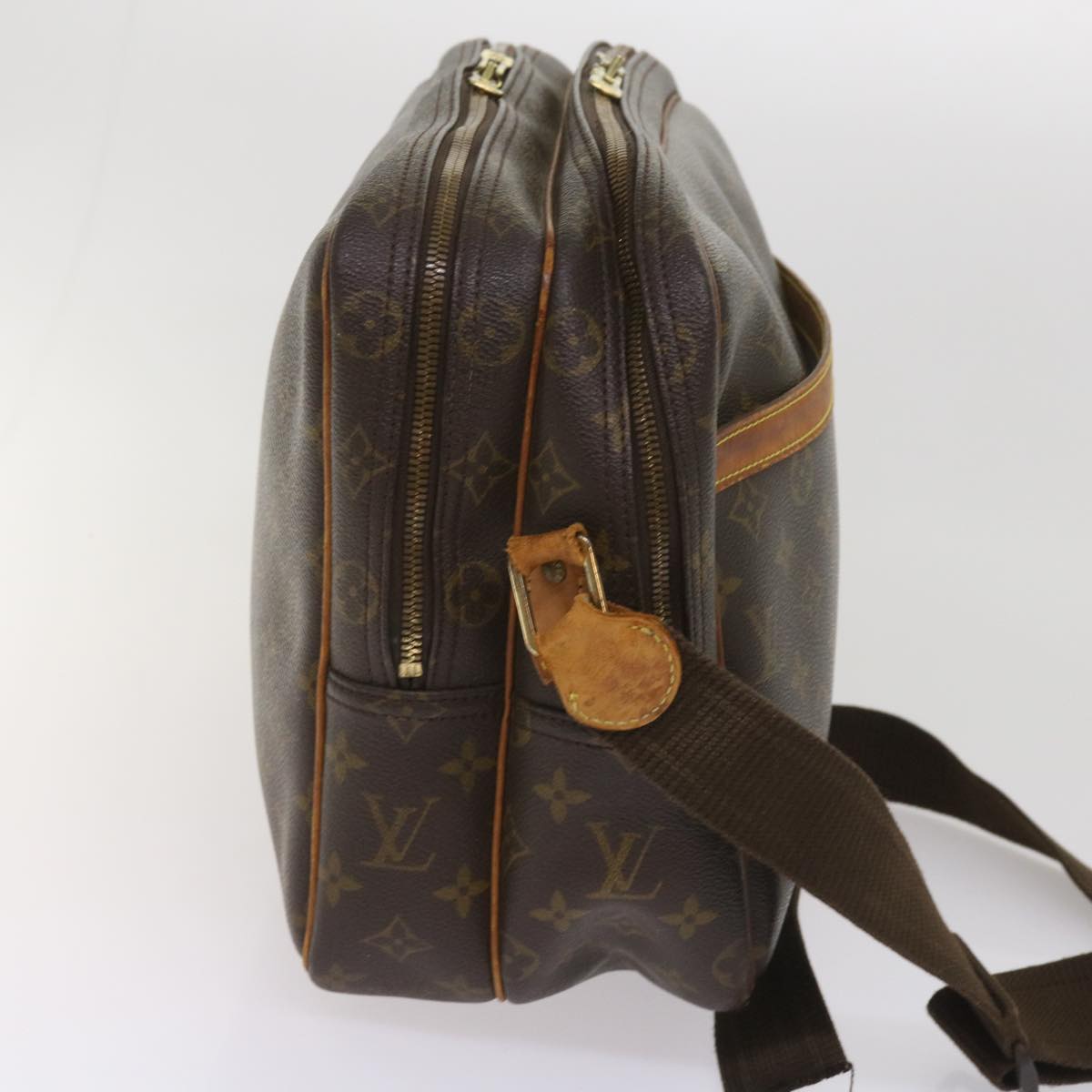 LOUIS VUITTON Monogram Reporter GM Shoulder Bag M45252 LV Auth bs11636