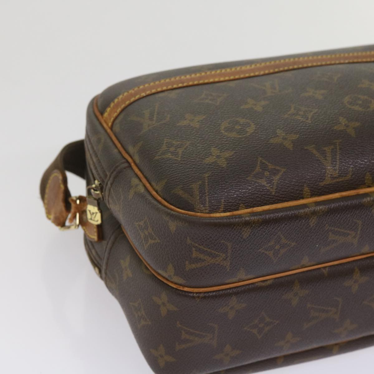 LOUIS VUITTON Monogram Reporter PM Shoulder Bag M45254 LV Auth bs11637