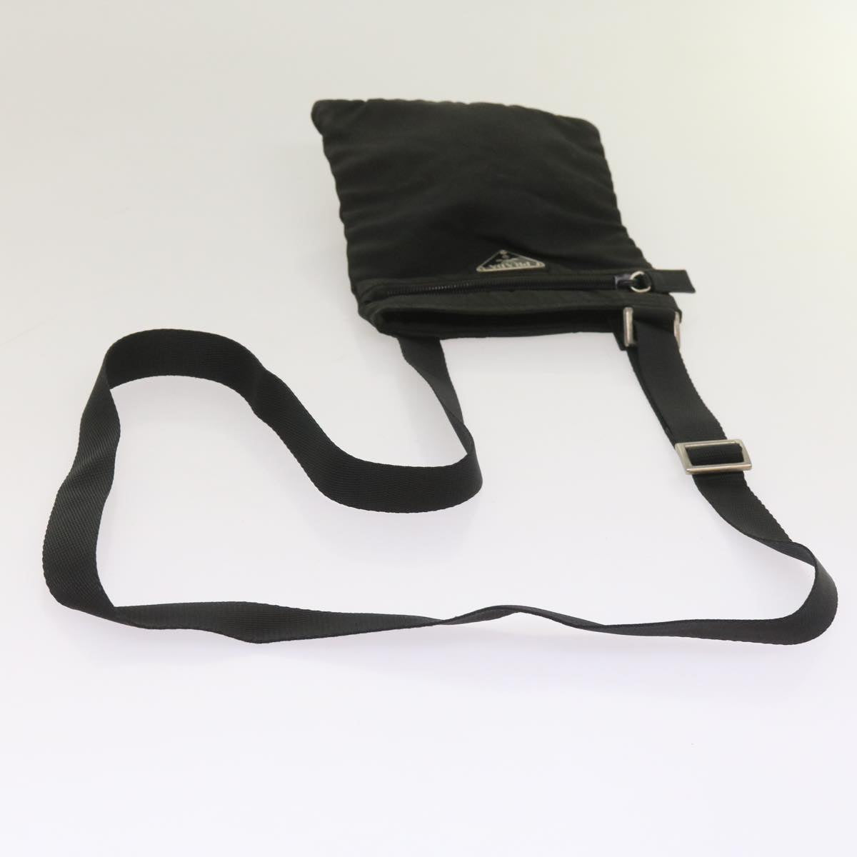 PRADA Shoulder Bag Nylon Black Auth bs11650