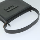 GUCCI Shoulder Bag Leather Black Auth bs11666-7