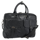 Burberrys Shoulder Bag Leather Black Auth bs11672-1