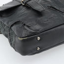 Burberrys Shoulder Bag Leather Black Auth bs11672-15