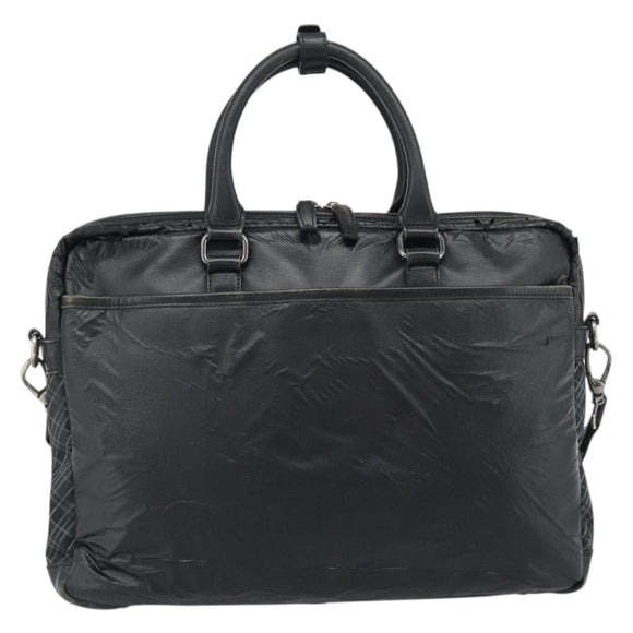 Burberrys Shoulder Bag Leather Black Auth bs11672