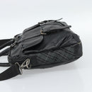 Burberrys Shoulder Bag Leather Black Auth bs11672-4