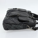 Burberrys Shoulder Bag Leather Black Auth bs11672-5