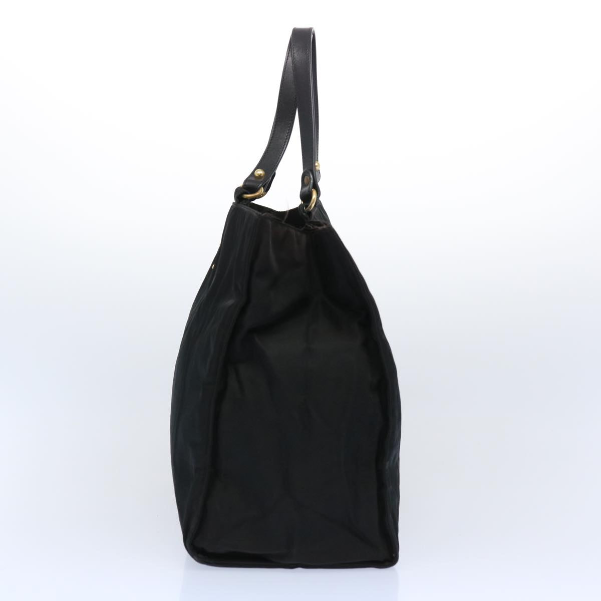 PRADA Tote Bag Nylon Black Auth bs11691
