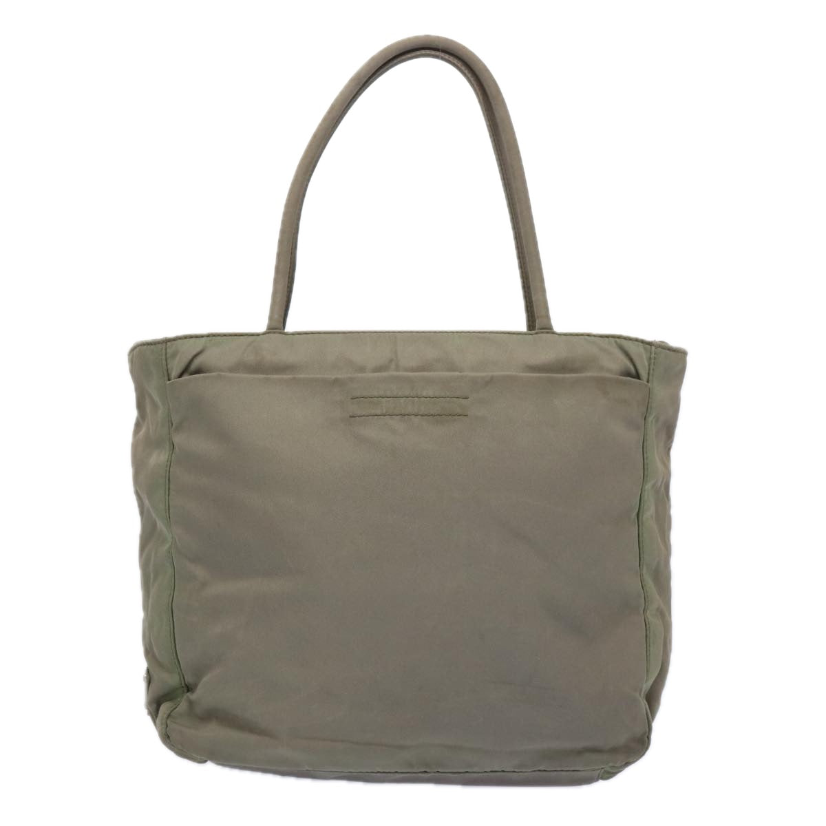 PRADA Hand Bag Nylon Khaki Auth bs11700 - 0