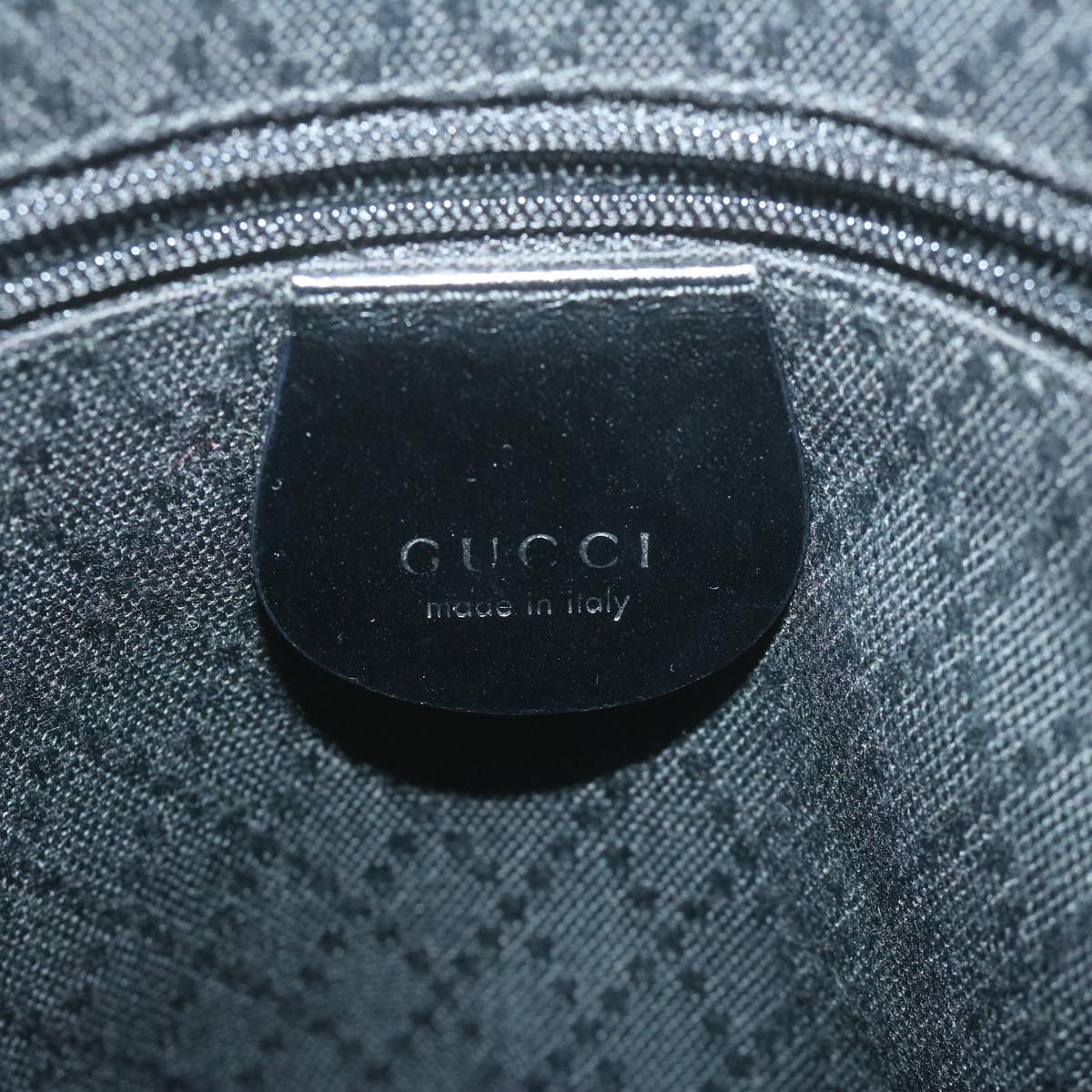 GUCCI Shoulder Bag Nylon Black Auth bs11708