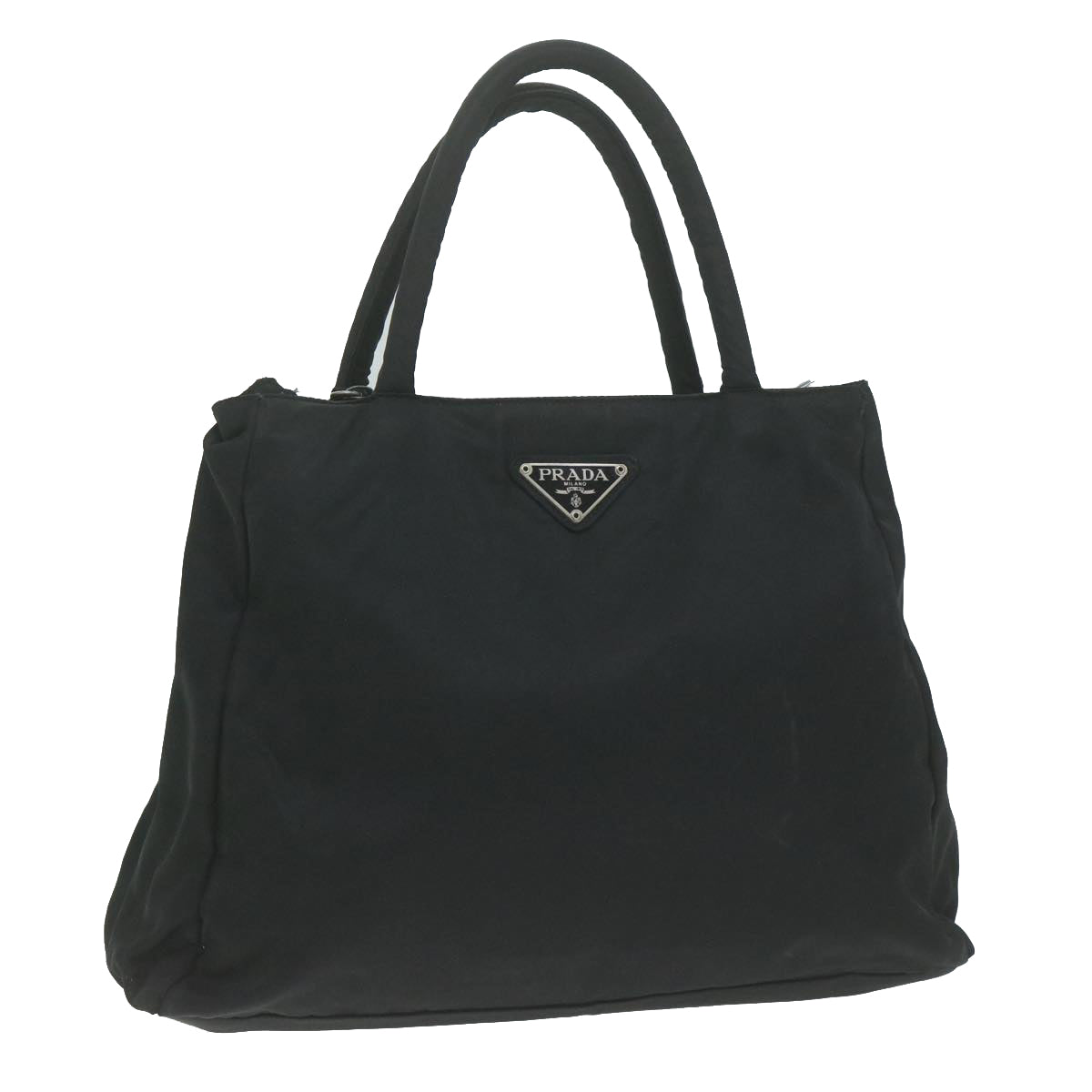 PRADA Hand Bag Nylon Black Auth bs11710