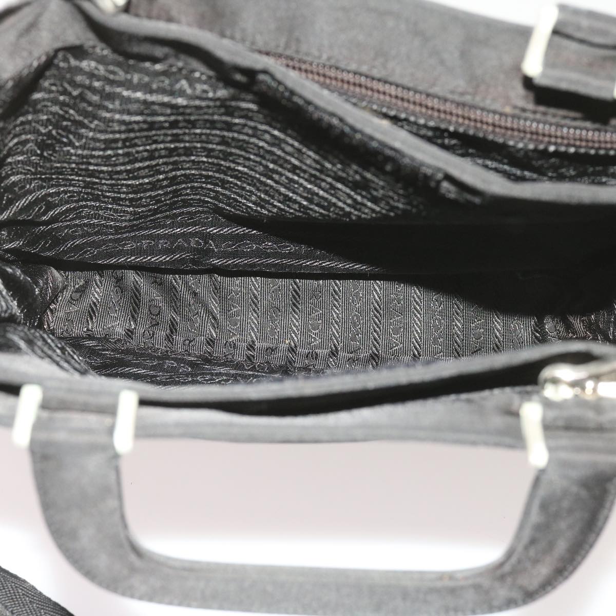 PRADA Hand Bag Nylon 2way Black Auth bs11713