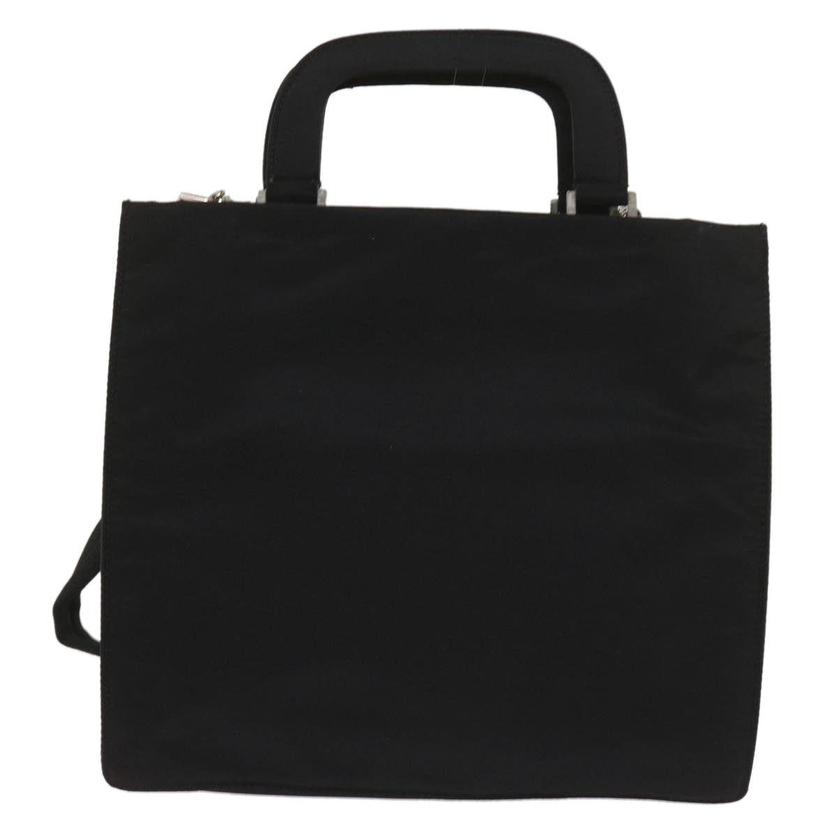 PRADA Hand Bag Nylon 2way Black Auth bs11713