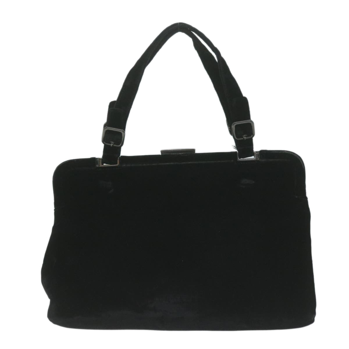 PRADA Shoulder Bag Velor Black Auth bs11715 - 0
