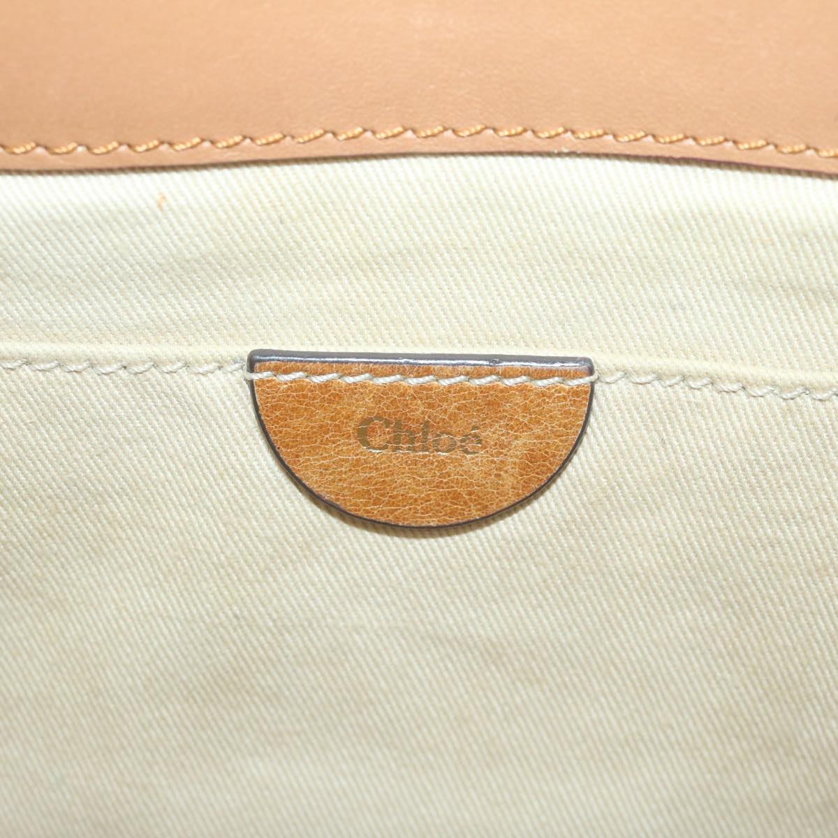 Chloe Shoulder Bag Leather Brown Auth bs11721