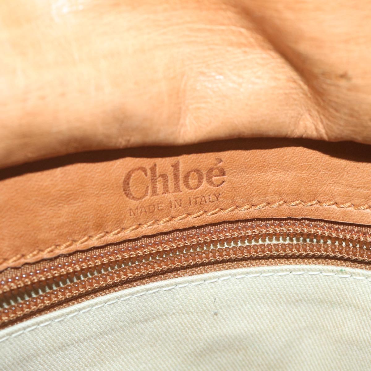Chloe Shoulder Bag Leather Brown Auth bs11722