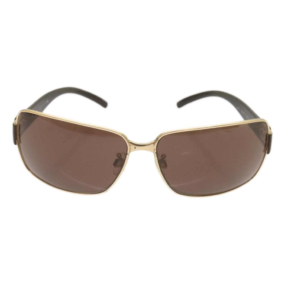 CHANEL Sunglasses metal Brown CC Auth bs11736 - 0