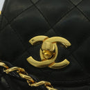 CHANEL Matelasse Chain Shoulder Bag Patent leather Black CC Auth bs11765-18
