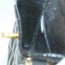 CHANEL Matelasse Chain Shoulder Bag Patent leather Black CC Auth bs11765-20