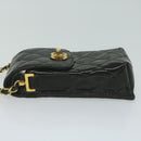 CHANEL Matelasse Chain Shoulder Bag Patent leather Black CC Auth bs11765-4