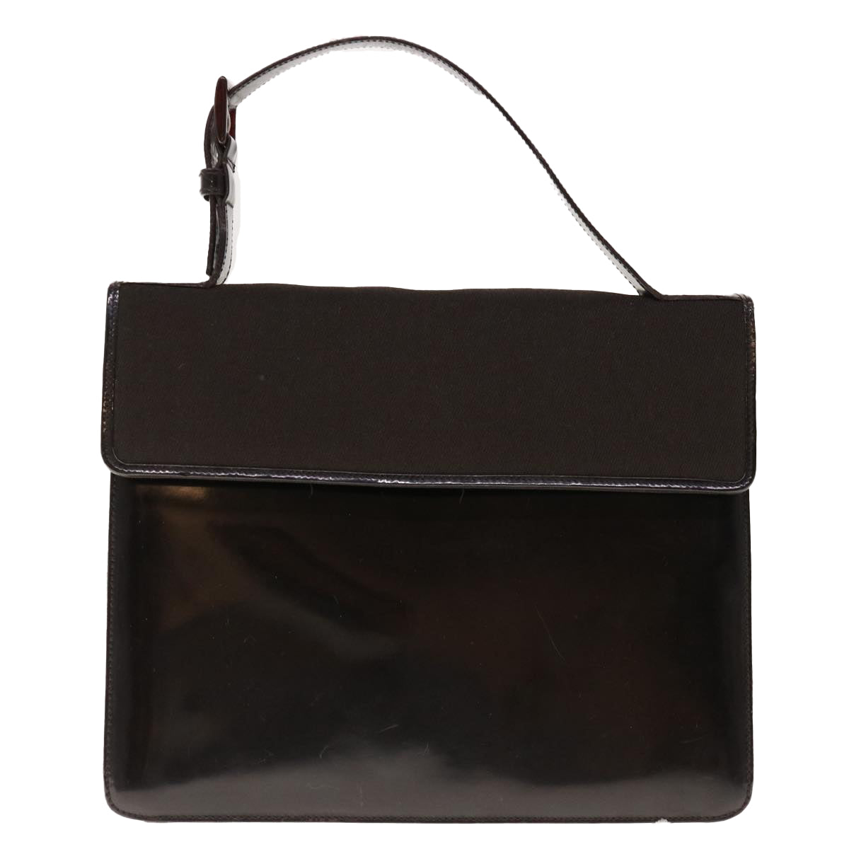 PRADA Hand Bag Nylon Black Auth bs11806