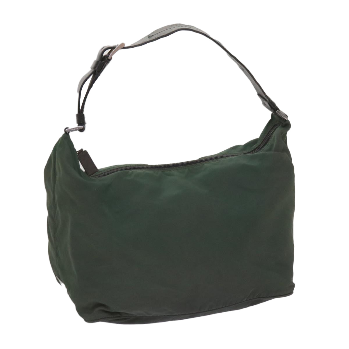 PRADA Shoulder Bag Nylon Green Auth bs11812