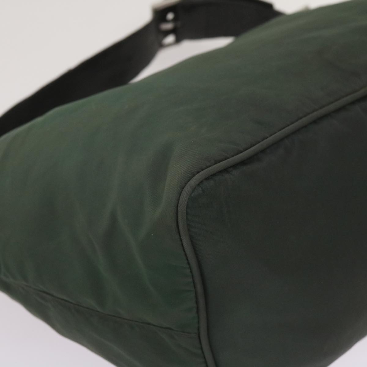 PRADA Shoulder Bag Nylon Green Auth bs11812