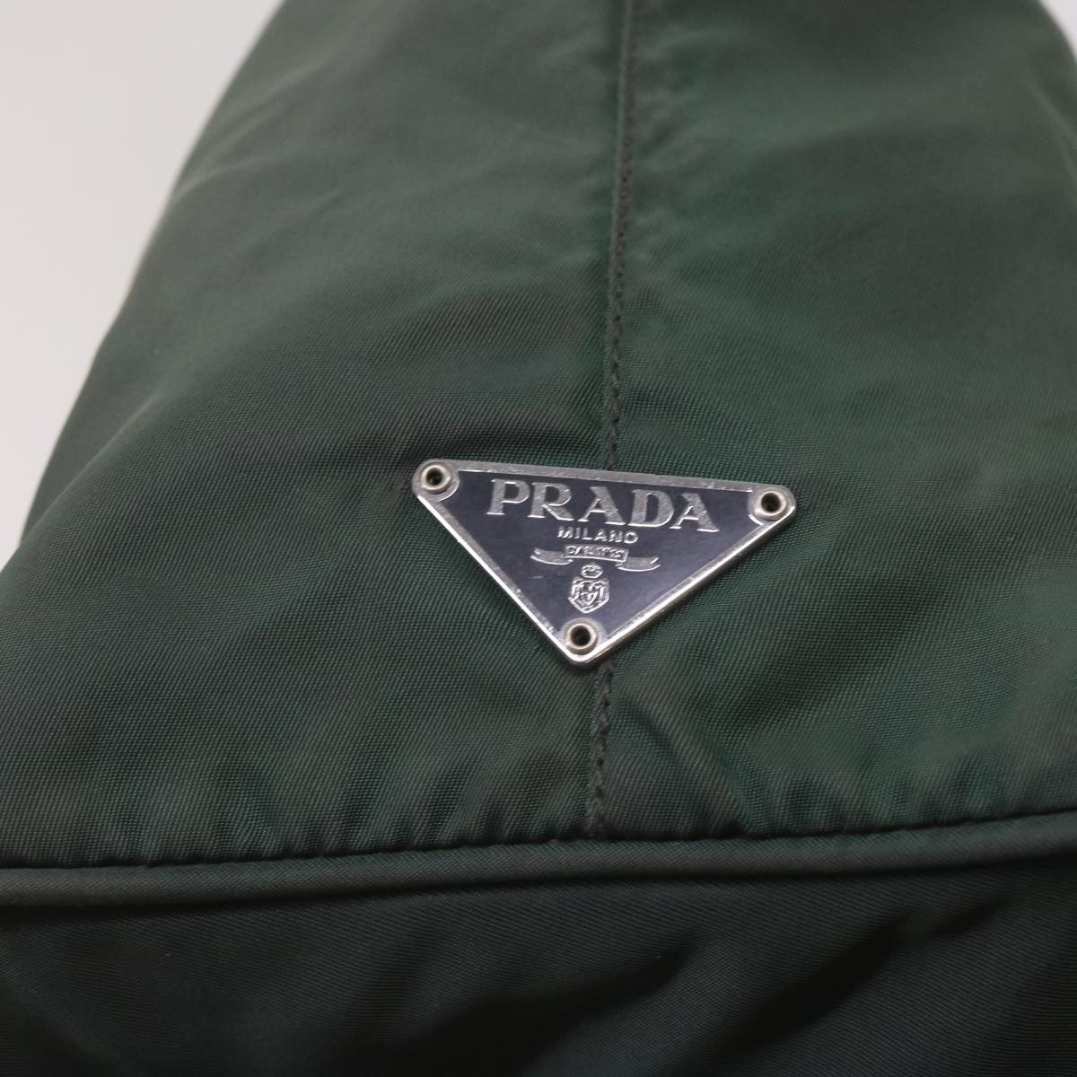 PRADA Shoulder Bag Nylon Green Auth bs11812