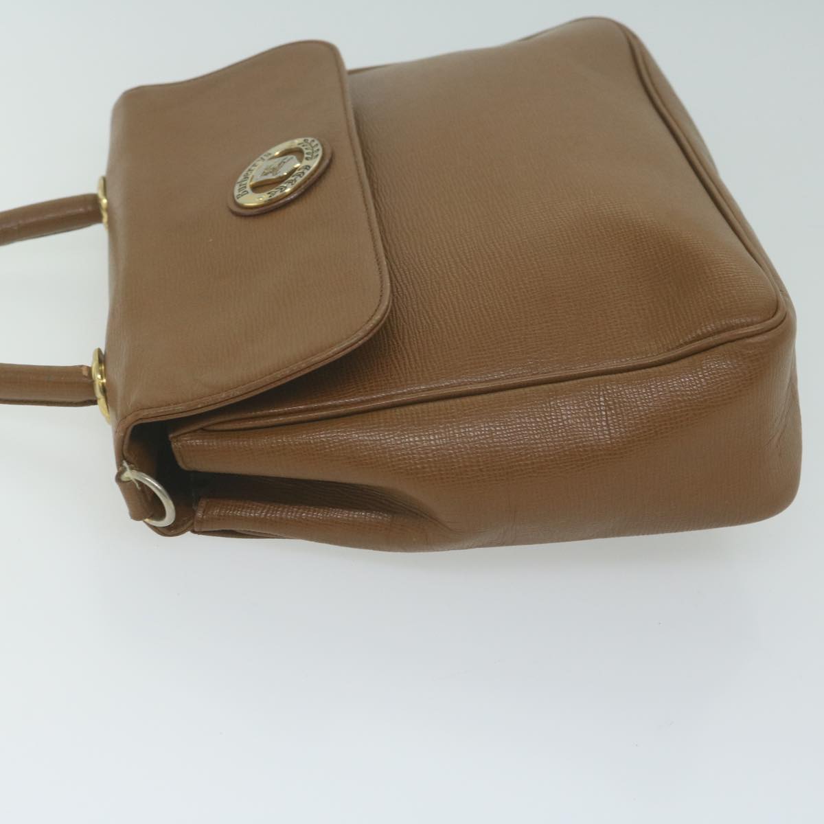 Burberrys Hand Bag Leather 2way Brown Auth bs11814