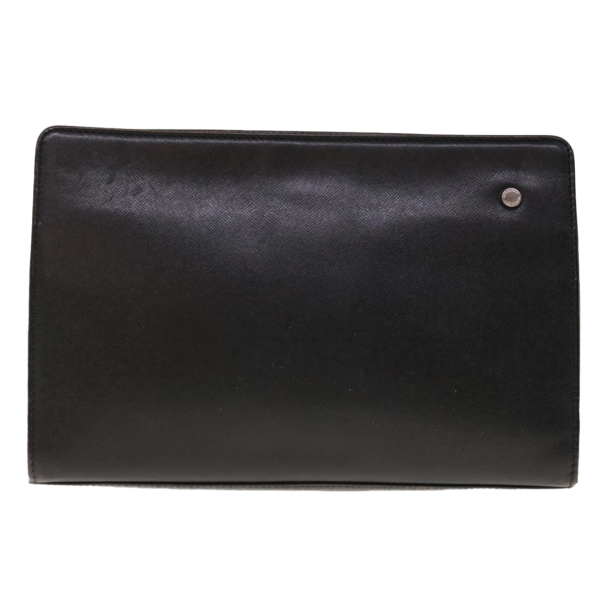 BURBERRY Clutch Bag Leather Black Auth bs11817 - 0