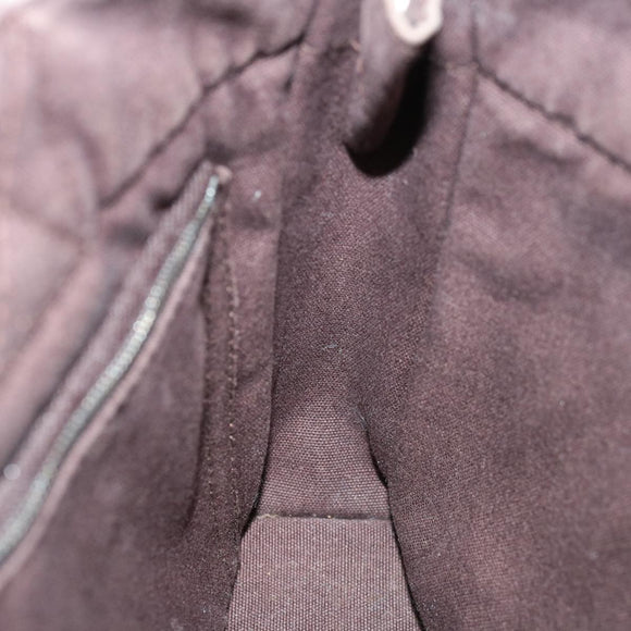 HERMES Fourre Tout PM Hand Bag Canvas Brown Auth bs11842