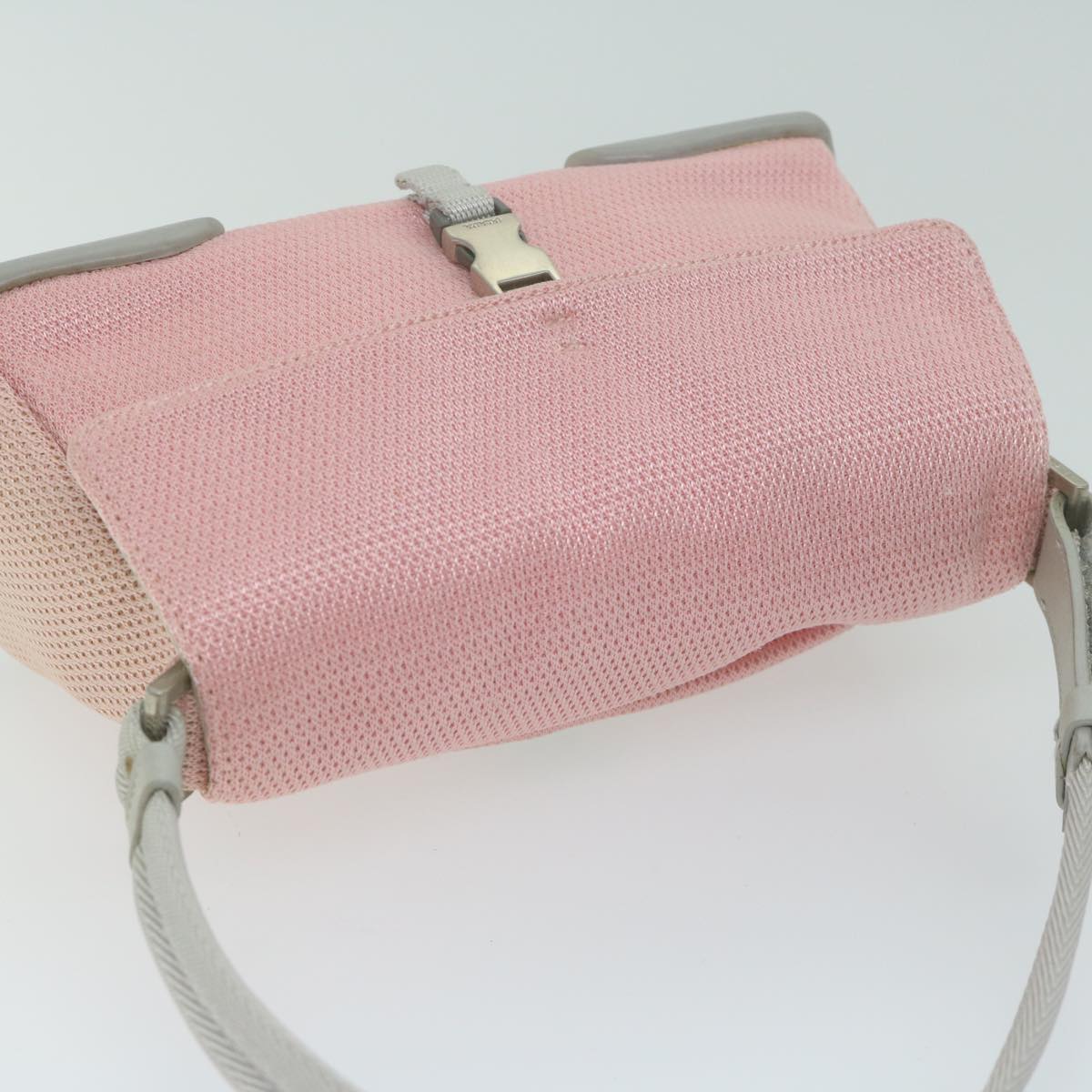 PRADA Hand Bag Nylon Pink Auth bs11848