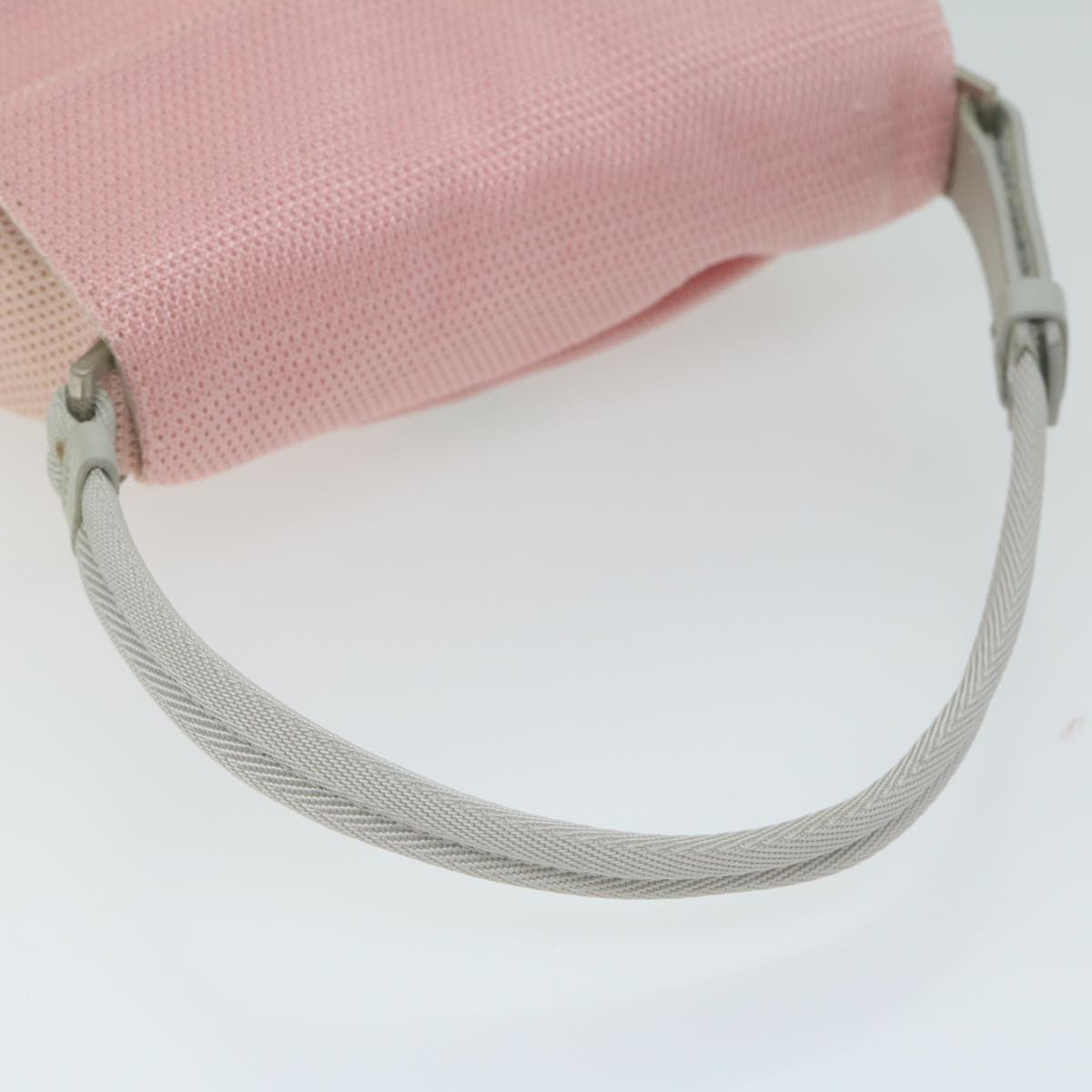 PRADA Hand Bag Nylon Pink Auth bs11848