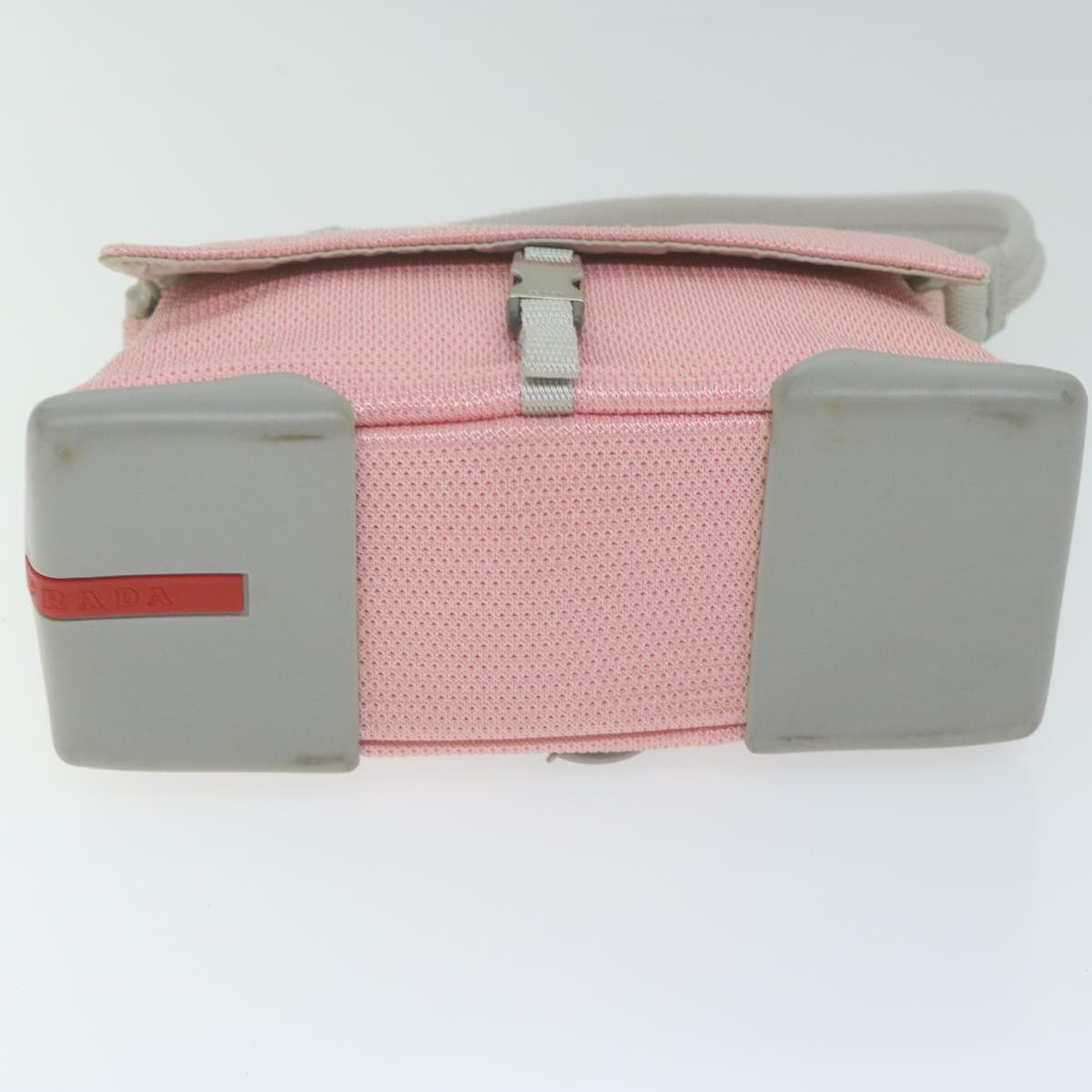 PRADA Hand Bag Nylon Pink Auth bs11848