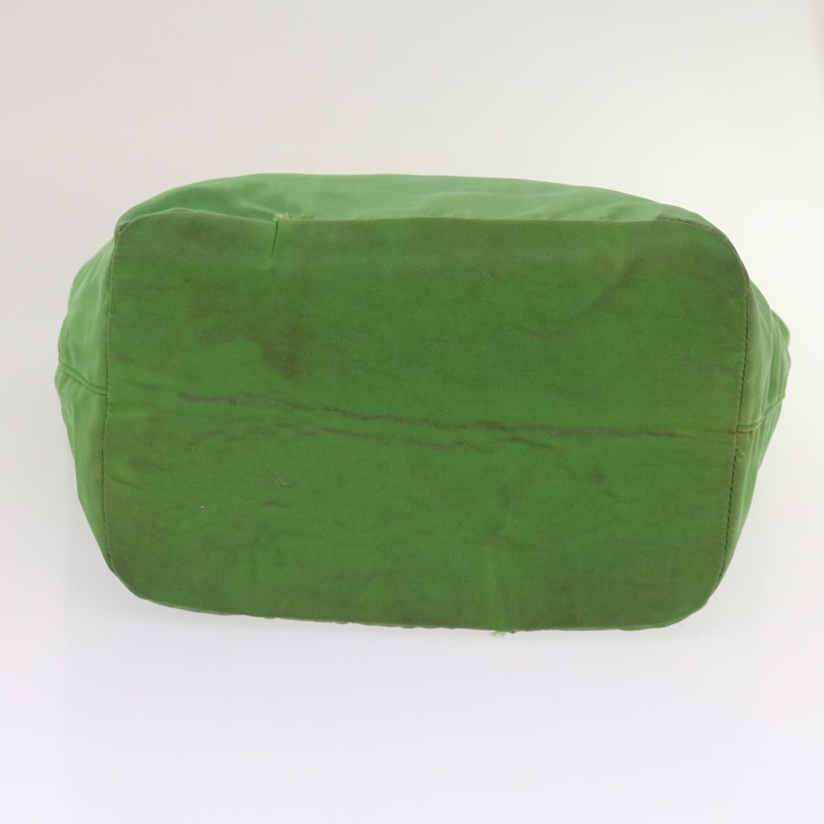 PRADA Hand Bag Nylon Green Auth bs11852