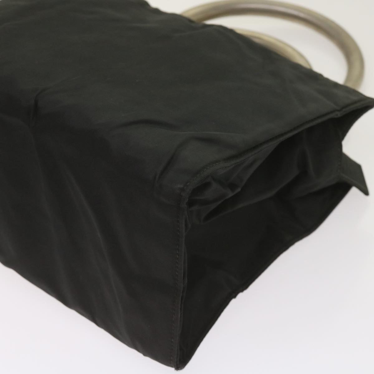 PRADA Hand Bag Nylon Black Auth bs11853